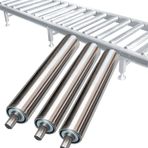 3 Paket Ağır Hizmet Tipi Paslanmaz Çelik Makaralı Konveyör 25/32/38/50/60mm Yedek Parçalar Verimli Malzeme Taşıma için Endüstriyel Bant Silindirleri (Dia 25MM L 900MM)