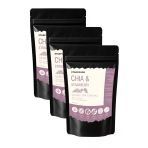 3 Paket Chia Tohumu & Yaprak Çilek Çilekli Chia Tohumu Chia Seeds & Strawberry
