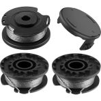 3 Paket Ot Biçme Makinesi F016800569 F016F04557 Makara Kapağı ile Makara Hattı Bosch Kolay Çim Kesim Art 23SL 26SL (Yurt Dışından) - Siyah