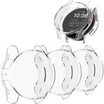 [3 PAKET] Samsung watch 7 için Koruyucu Kılıf Darbeye ve Düşmeye Dayanıklı Kapak Akıllı Saat Kılıfları Aksesuarlar 40 mm 44 mm Çizilmeye Dayanıklı, Çeşitli Renkler (3 adet Şeffaf Beyaz, 44 mm)
