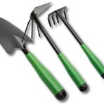 3 Parça Bahçe Seti - Çapa Tırmık Kazma Set