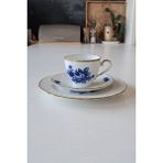 3 Parça Çay Fincanı Kobalt Mavi - 200 ml