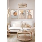 3 Parça Çerçeve Görünümlü Mdf Tablo Seti - ARTSYCLLCT6-2030