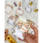 3 Parça Farklı Boyutlarda Turuncu Sticky Note Set / Post-it / Bloknot / Not Kağıdı