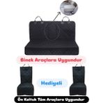 3 Parça Sıvı Geçirmez Kumaş Oto Koltuk Kılıfı Araba Koltuk Örtüsü Araba Koltuk Kılıfı - Siyah