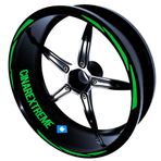 3 Parça Tasarımlı Orman Yeşili Jant Şeridi Sticker Çınar Extreme