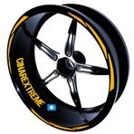 3 Parça Tasarımlı Taksi Sarısı Jant Şeridi Sticker Çınar Extreme