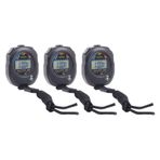 3 PCS Sports Strowatch Zamanlayıcı, Yüksek Doğruluk 40mAh Sports Croolwatch Yüzme Basketbolu, Pusula Ile Açık Hava Kullanım, çalar Saat, Hakem zamanlayıcı