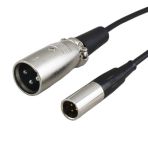 3 Pin Mini Xlr Erkek To 3 Pin Xlr Erkek Kablo 50 Cm