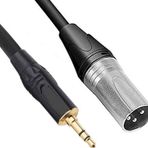 3-Pin XLR Erkek - 3,5 mm Stereo Erkek Ses Kablosu 3 metre