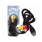 3 Rca + Usb Çevirici 1.2 Metre Kablo Usb To 3 Rca (seconder Hy7024)