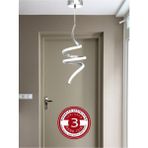 3 Renk Işıklı Modern Sarkıt LED Avize Gümüş Gri Kasa Antre, Hol, Yay - 1 - Ahşap