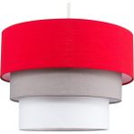 3 Renk Pasta Avize Orta Ebatlı-Salon Avize Kırmızı - 1'li