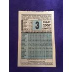 3 Subat 2007 Takvim Yapragi - Nostalji Koleksiyonluk Takvim Yapragi