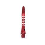 3 Takım (9 şaft) Kırmızı Çizgili Alüminyum Dart Şaftı + O'Ring, 1 1/2" Kısa