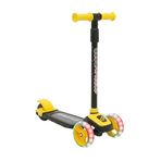 3 Tekerlekli Led Işıklı Yükseklik Ayarlı Çocuk Scooter - Çocuklar İçin Işıklı Tekerlekli Scooter (Sarı)