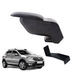 3 Tıkla Dacia Sandero Stepway 2013 Siyah Delmesiz Çelik Ayaklı Kol Dayama Kolçak