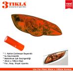 3 Tikla Far, Stop, Sinyal Kaplama Filmi 30Cm Kirmizi