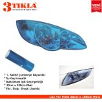 3 Tikla Far, Stop, Sinyal Kaplama Filmi 30Cm Mavi