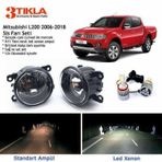3 Tıkla Mitsubishi L200 2010-2018 Beyaz LED Xenon Sis Farı Seti