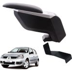 3 Tıkla Renault Clio HB 2004 Delmesiz Çelik Ayaklı Gri-Siyah Kolçak