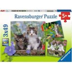 3 x 49 Parça Puzzle Tiger Babies (80465)