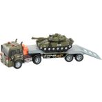 3+ Yaş Sürtmeli Sesli Işıklı Askeri Araç Taşıyan Tır Oyuncak Tank Scntoys