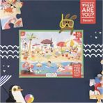 3 Yaş Üzeri Çocuklar Için Eğitici Ve Öğretici Puzzle 35 Parça Yapboz - Neredesin - Plaj Teması