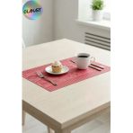 30 Adet 28X41 Cm Ebatlarında Masa Üstü Kraft Amerikan Servis Kağıdı Pasta Desen Pembe