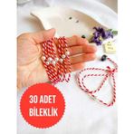 30 Adet İnci Boncuklu Marteniçka Bileklik Krem Şans Bereket Arkadaş Sevgili Eş Çocuk Hediye