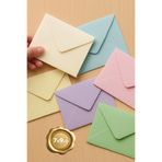 30 Adet Karışık Pastel Renkli Minik Zarf Seti (7x9)