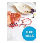 30 ADET NAZAR BONCUKLU MARTENİÇKA BİLEKLİK ŞANS ARKADAŞ SEVGİLİ EŞ ÇOCUK HEDİYE BAHAR BİLEKLİĞİ