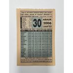 30 Aralık 2006 Takvim Yaprağı - Nostaljik Koleksiyonluk Takvim Yaprağı