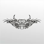 30 cm Boğa Deseni Folyo Sticker