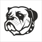 30 cm Buldok Köpek Folyo Sticker