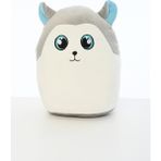 30 cm Figürlü Peluş Yastık Serisi - Beyaz - Gri