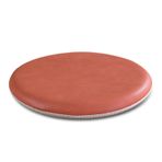 30 cm kalınlığında yuvarlak yastık, su geçirmez, çıkarılabilir deri koltuk pedi, hafızalı köpük sandalye minderi, iç ve bahçe kullanımı için 30x30 cm, şık turuncu renk