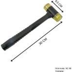 30 cm Kauçuk Saplı Boyasız Göçük Düzeltme Tokmağı, Pdr Tokmak - Sc-08