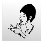 30 cm Ruj Folyo Sticker