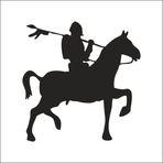 30 cm Şovalye Folyo Sticker