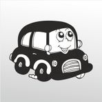 30 cm Tatlı Araba Folyo Sticker