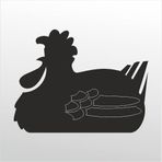 30 cm Tavuk Folyo Sticker