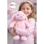 30 Cm Uzun Kulaklı Pembe Peluş Tavşan – Yumuşak Uyku Arkadaşı, Bebek ve Çocuk Oyuncağı SLY-158113