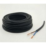 30 Metre 2x1.5 Cca Ttr Elektrik Uzatma Kablosu Çok Telli Siyah 1