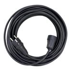 30 METRE 3x2,5 MM CCA TTR TEKLİ SİYAH RENK TOPRAKLI KAUÇUK SEYYAR ELEKTRİK KABLOSU