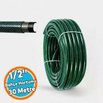 (30 Metre) Dayanıklı 3 Katlı Sağlam Klasik Bahçe Çeşme Hortumu Su Sulama Yıkama Hortum 12.5 Mm 1/2"