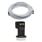 30 Metre Uydu Kablosu İkili Çıkış Çanak Uydu 4k Full Hd 3d Lnb F Konnektör 2 Li Twin Lnb LNB