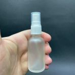 30 Ml Buzlu Cam Şişe Beyaz Spreyli , 30Cc Buzlucam Spreyli Boş Şişe x 6 Adet