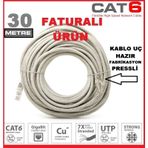 30 Mt Metre Cat6 Internet Modem Pc Lan Hat Kablosu