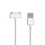 30 Pin Şarj Kablosu iPhone 4/4s, iPad 1./2nd/3rd Gen, iPod Touch/Nano Classic, USB Senkronizasyon ve Şarj Kablosu (1'li Paket) ile Uyumlu